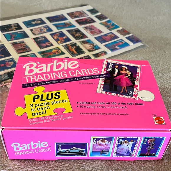 Mattel Barbie Trading Cards Sets & 20 Packs “Ten Cards” Plus Puzzle Pieces. - Picture 3 of 13